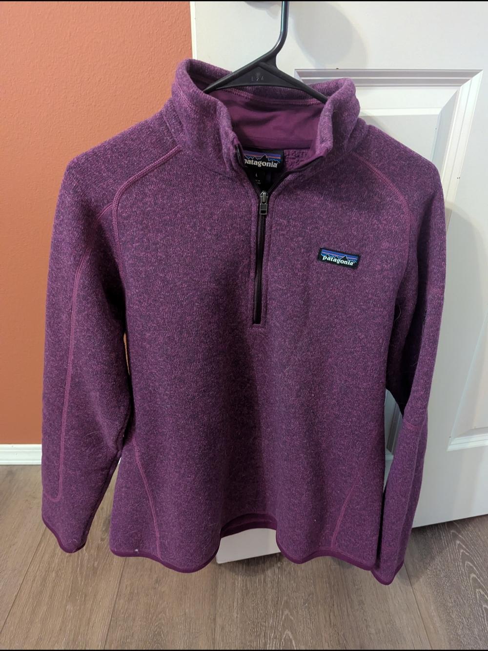 Patagonia Heathered Plum Quarter-Zip Fleece Pullover